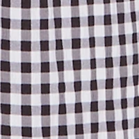 Gingham Smocked Back Bustier Top