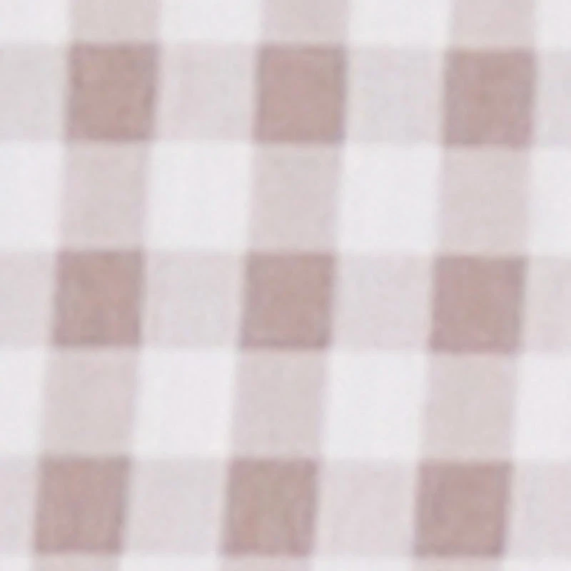 Gingham Smocked Back Bustier Top