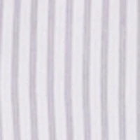 Striped Cropped Button Front Shirt with Belt