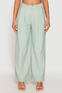 Womens Pinstripe Trousers, L