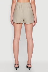 Womens Pinstripe Skort, Green, Size L