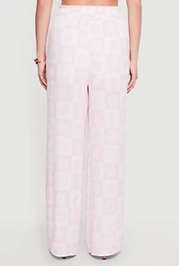 Starfish Patterned Smocked Waist Pull On Pants