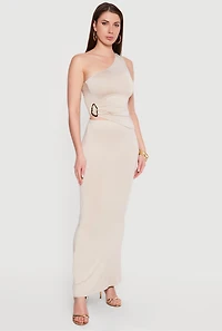 Solid High Waisted Mermaid Maxi Skirt
