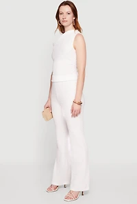 Textured Knit One Shoulder Blouse