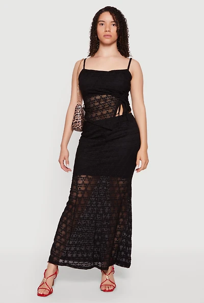 Lace High Waisted Mermaid Skirt