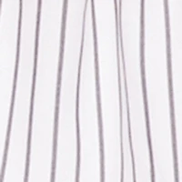 Haute Monde Smocked Pinstripe Peplum Top