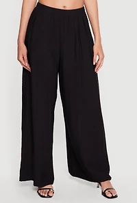 High Waisted Pleated Wide Leg Pants