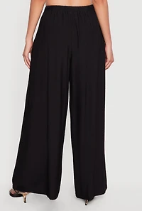 High Waisted Pleated Wide Leg Pants