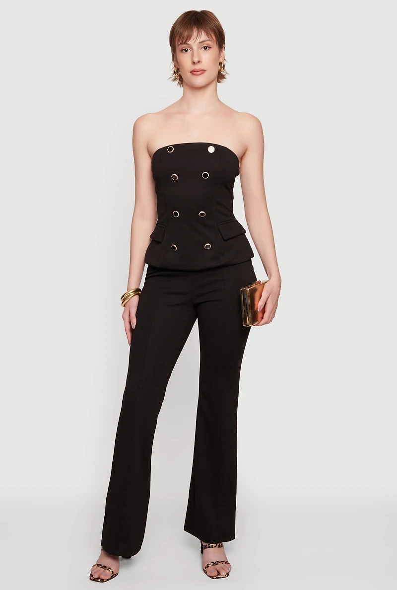 Ponte Boot Cut Pull On Dress Pants