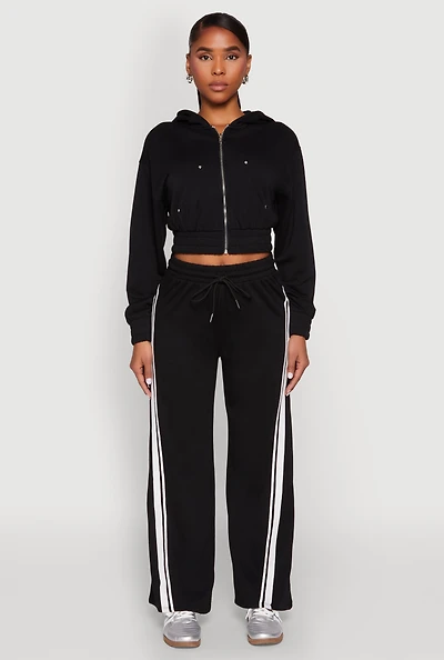 Womens Iris Side Striped Sweatpants,