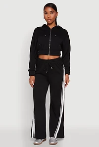 Womens Iris Side Striped Sweatpants,