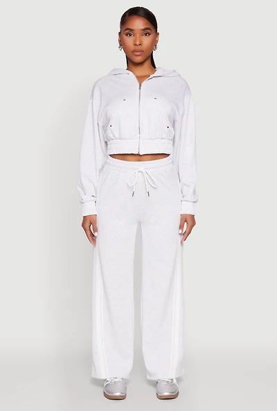 Womens Iris Side Striped Sweatpants, Grey, Size S