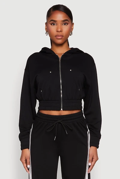 Womens Iris Zip Front Hoodie,