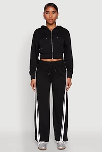 Womens Iris Zip Front Hoodie,