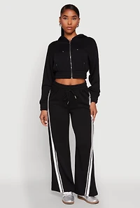Womens Iris Zip Front Hoodie,