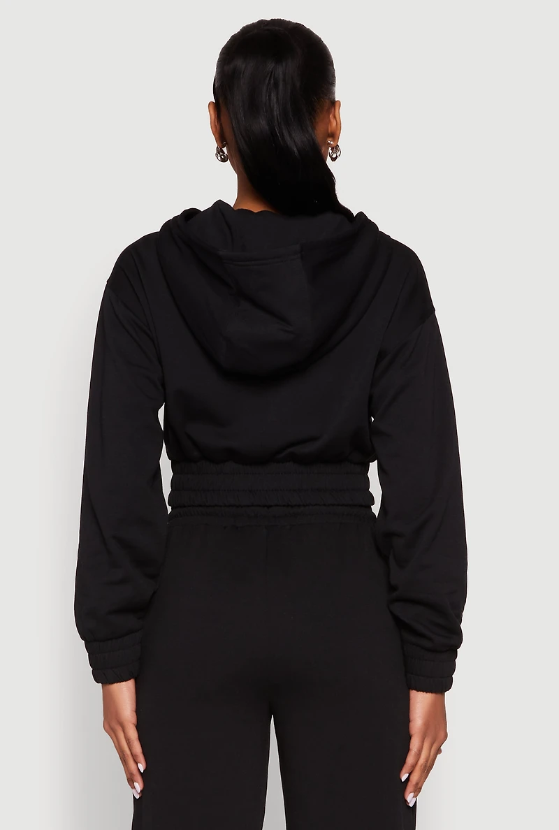 Womens Iris Zip Front Hoodie,