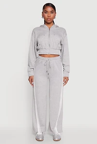 Womens Iris Zip Front Hoodie,