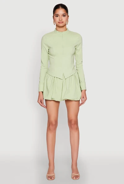 Womens Iris Bubble Mini Skirt,