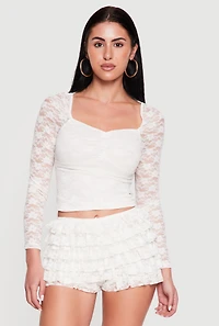 Floral Lace Long Sleeve Top