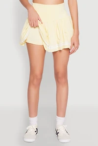 High Waisted Varsity Stripe Skort