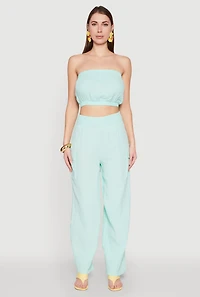Womens Gauze Knit Tube Top,
