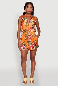 Plisse Printed Pattern Shorts