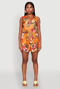 Plisse Printed Pattern Shorts