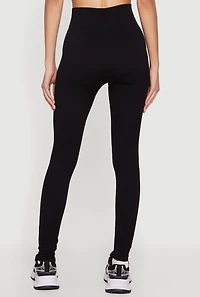 High Waisted Seamless Compression Rib Leggings