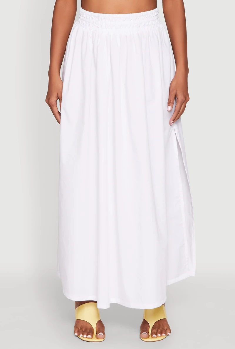 Poplin Maxi Skirt