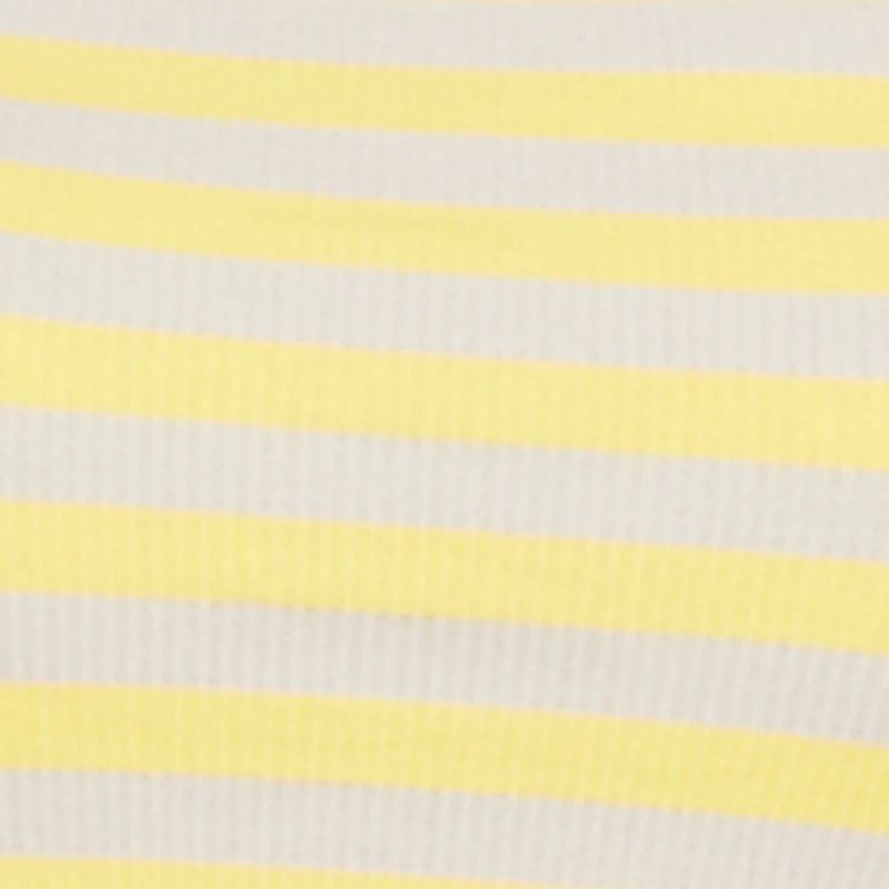 Seamless Striped Cropped Tank Top and Bike Shorts Set