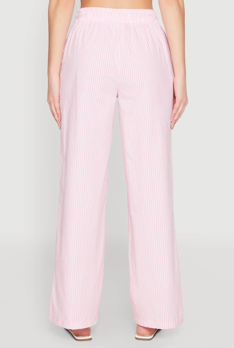 Striped Drawstring Pants
