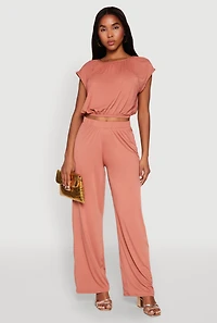 High Waist Wide Leg Pants