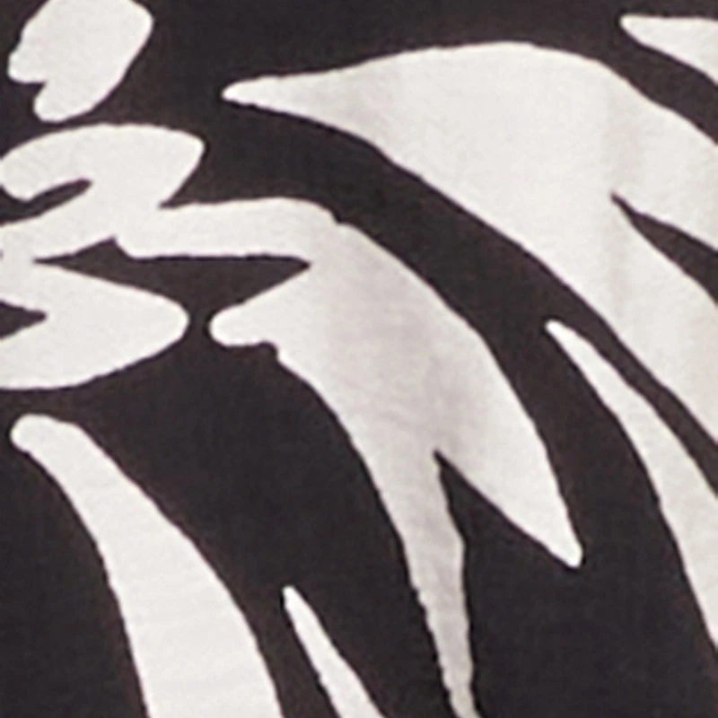 Crepe Knit Printed Pattern Crop Top