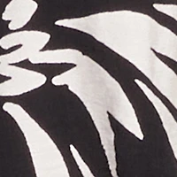 Crepe Knit Printed Pattern Crop Top