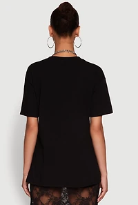 Womens Stylish 23 Crew Neck Short Sleeve Tee,