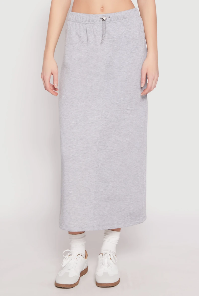 Womens Almost Famous Fleece Maxi Skirt, M
