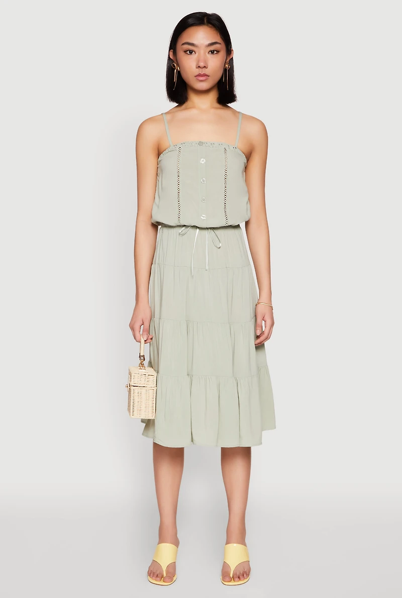 Almost Famous High Waist Tiered Skirt