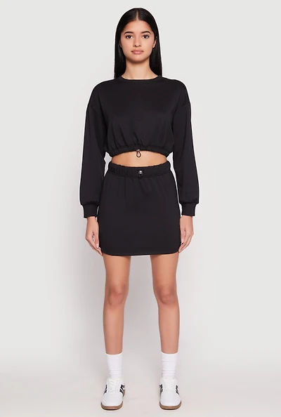 Womens Almost Famous Fleece Mini Skirt, L