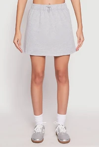 Womens Almost Famous Fleece Mini Skirt, Grey, Size S