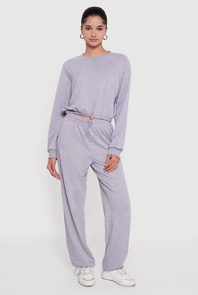 Womens Almost Famous Toggle Drawstring Waist Sweatpants, Grey, Size S