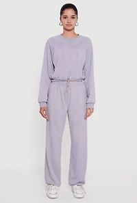 Womens Almost Famous Toggle Drawstring Waist Sweatpants, Grey, Size S