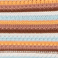 Almost Famous Striped Crochet Mini Skirt
