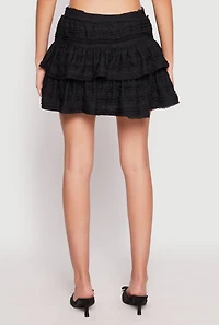 Womens Almost Famous Tiered Mini Skirt, S