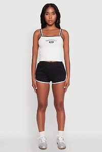 Womens Almost Famous Dolphin Shorts, Black,
