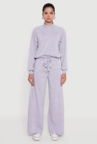 Womens Almost Famous Drawstring Hem Cropped Raglan Sweatshirt, M