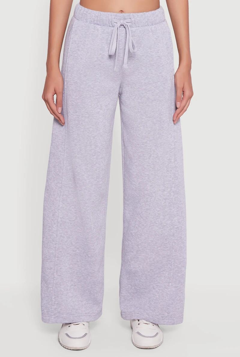 Almost Famous Drawstring Waist Wide Leg Sweatpants