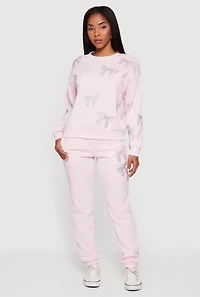Almost Famous Rhinestone Graphic Sweatpants