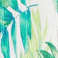 Almost Famous Plisse Leaf Print Pants