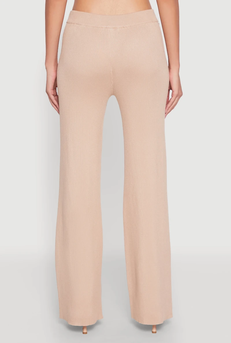 Almost Famous Lace Detail Wide Leg Pants