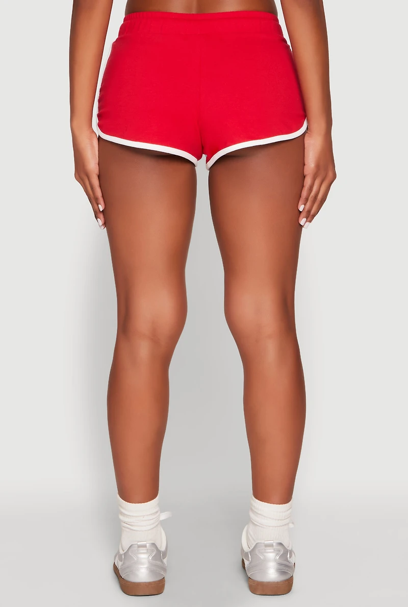Womens Almost Famous Contrast Trim Dolphin Shorts,